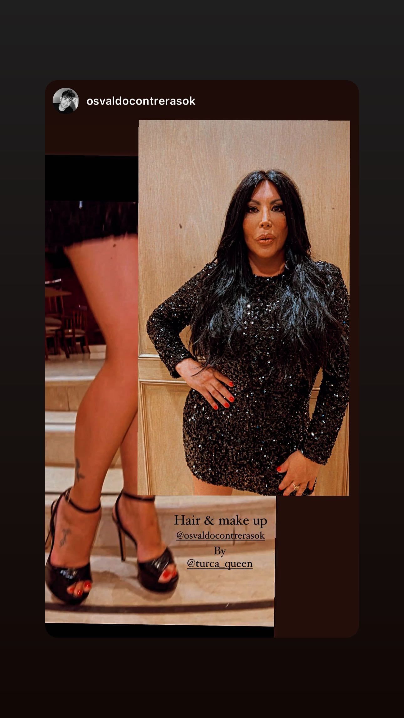 El look de La Turca en la boda de Lizy Tagliani