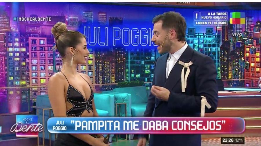 Juli Poggio visitó Noche al Dente habló de todo.