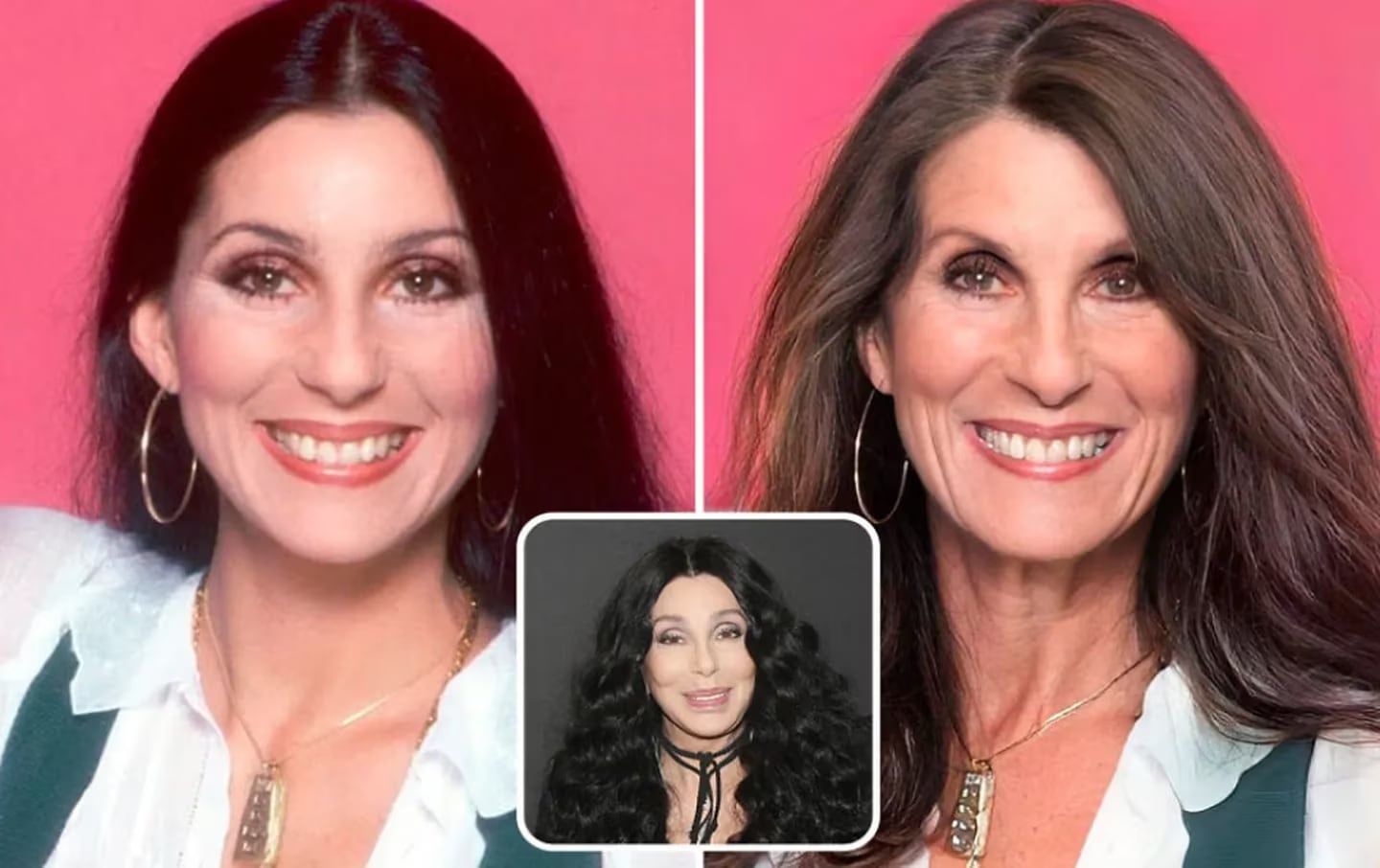 Así se vería Cher sin cirugías estéticas, según la inteligencia artificial. Gentileza: Instagram @hidreley.