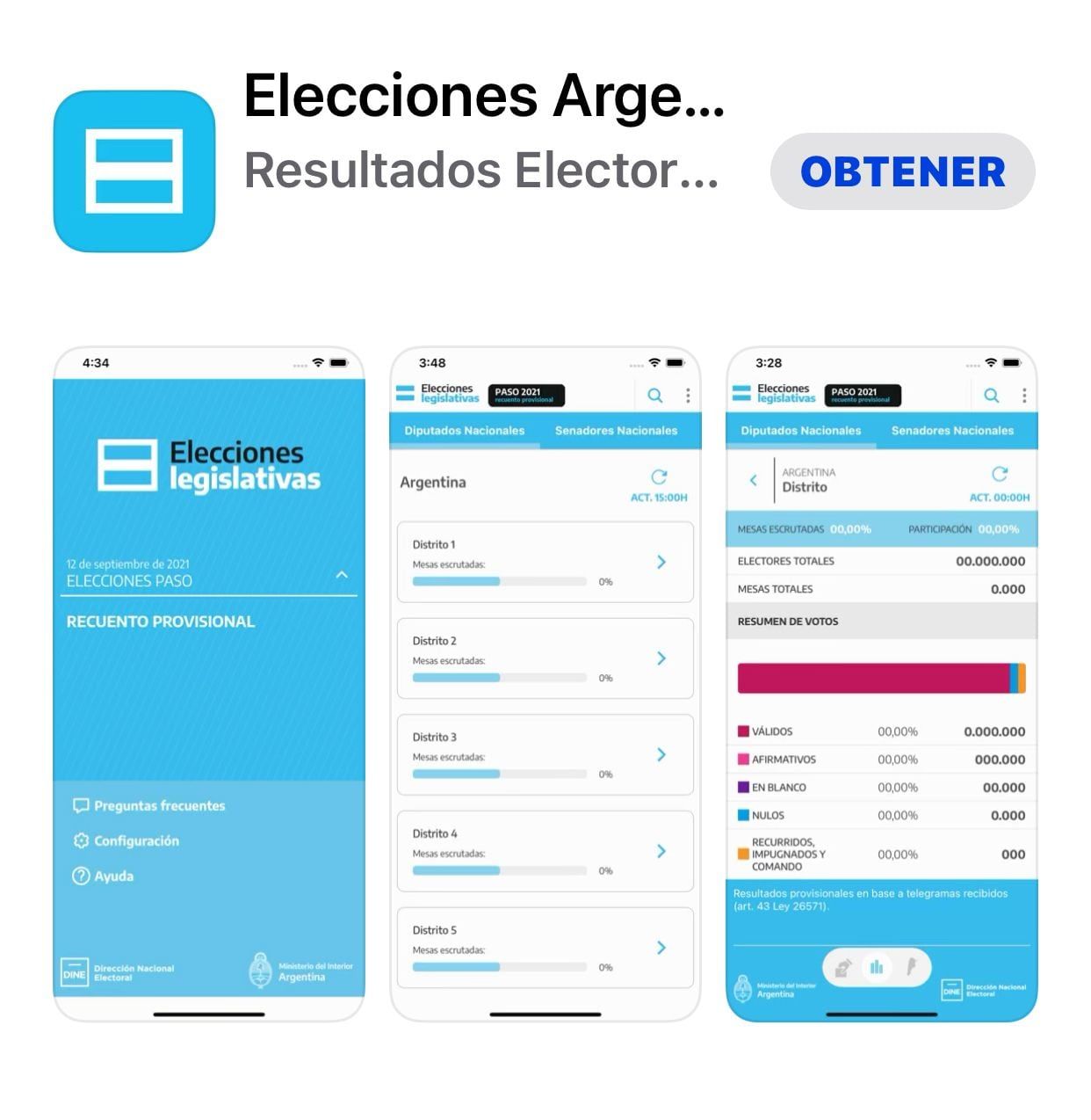 App Elecciones Argentina 2021: disponible para celulares