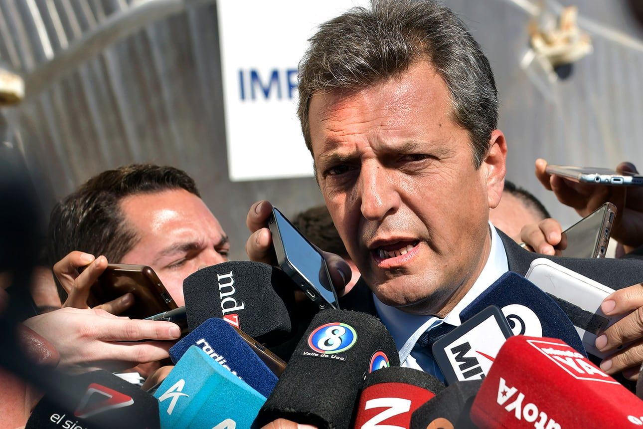 Sergio Massa, ministro de Economía y precandidato presidencial del oficialismo - Foto: Orlando Pelichotti / Los Andes