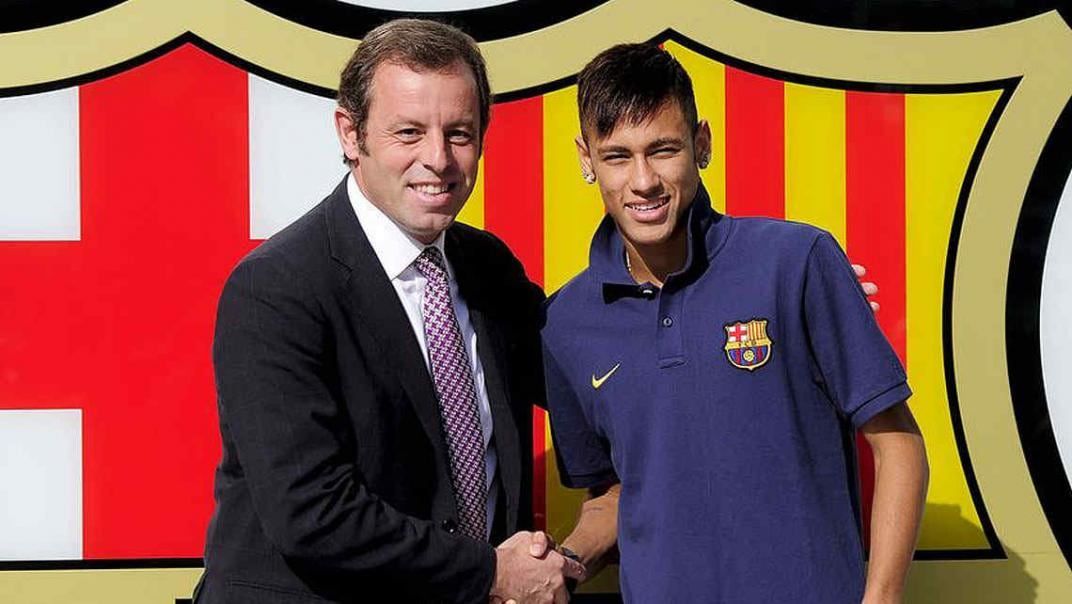 Sandro Rosell y Neymar. Ahora, el expresidente de Barcelona es uno de los procesados.