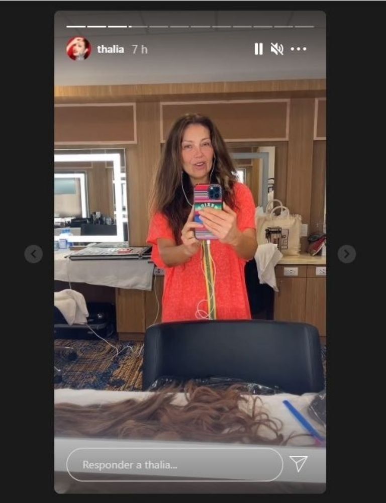 Thalía al natural sin maquillaje -