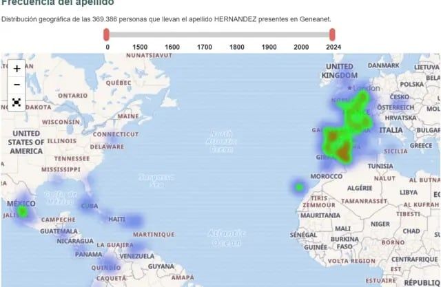 La web cuenta con una línea del tiempo