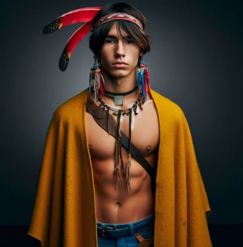 Así se vería Patoruzú si fuera creado como humano por la IA.