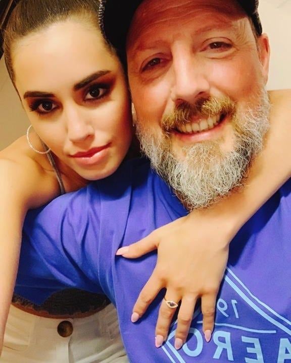 Lali, con su papá Carlos