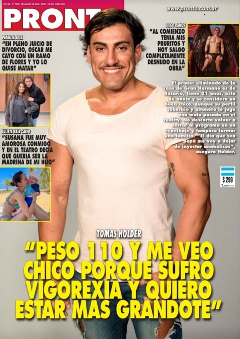 Tomás Holder habló sobre su peso