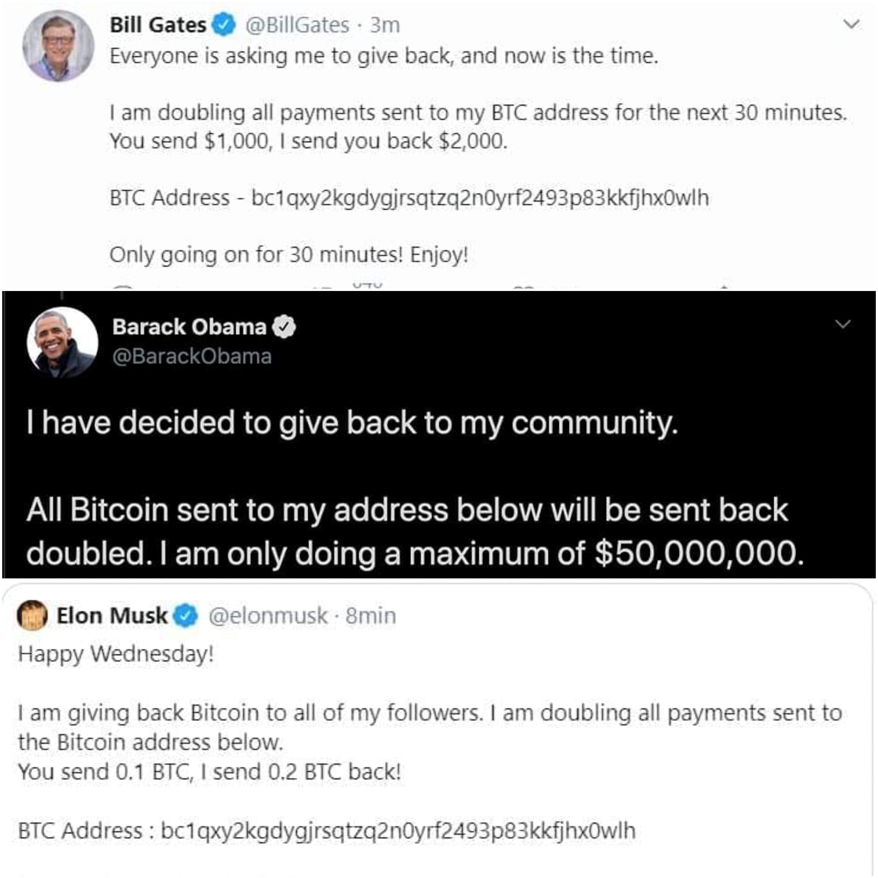 Obama, Gates y Musk fueron algunas de las víctimas del hackeo.