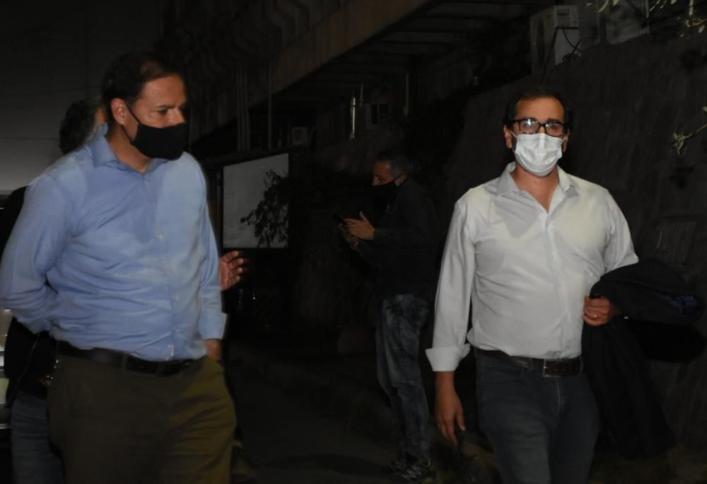 José Vega (izquierda) y el fiscal Fernando Alcaraz. Mariana Villa /Los Andes