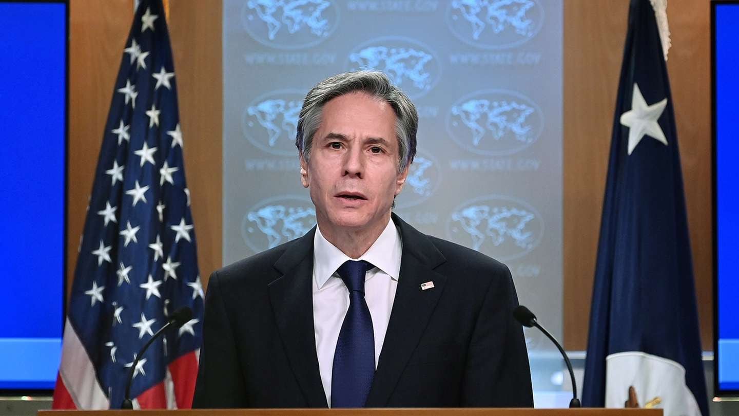 El secretario de Estado Antony Blinken.