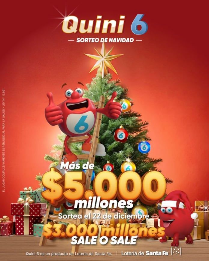 Quini 6 de Navidad. Imagen: Instagram / @quini6.oficial