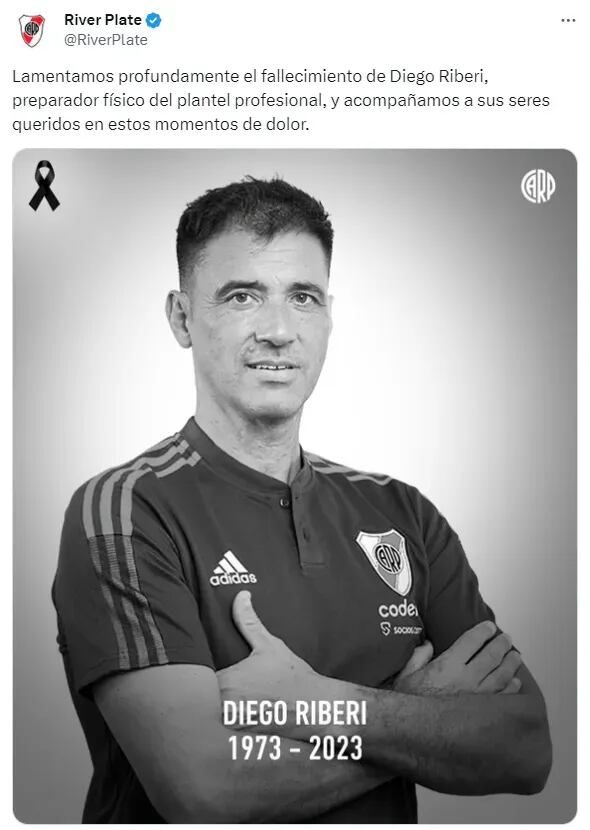 El mensaje de despedida de la cuenta oficial de River