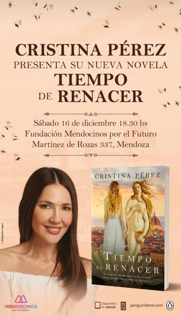 La periodista anunció la presentación de su libro en Mendoza.