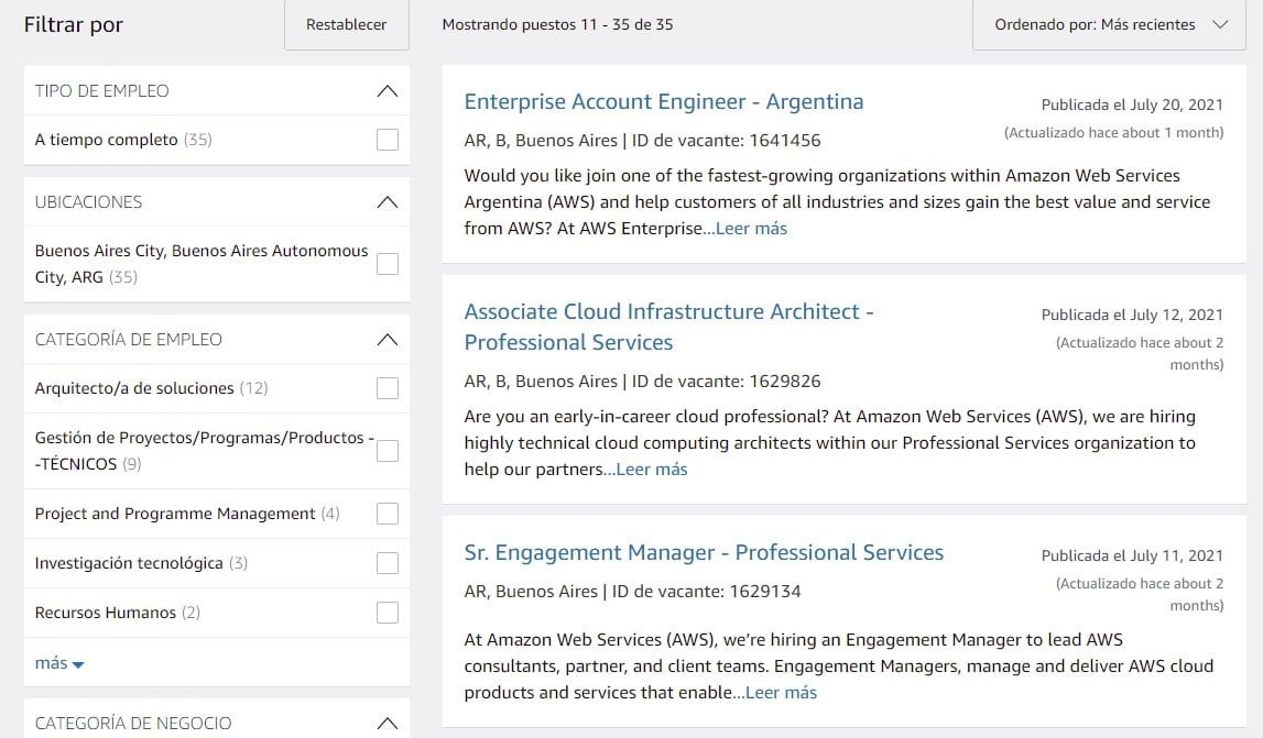 Trabajar en Amazon desde Argentina - Amazon Jobs