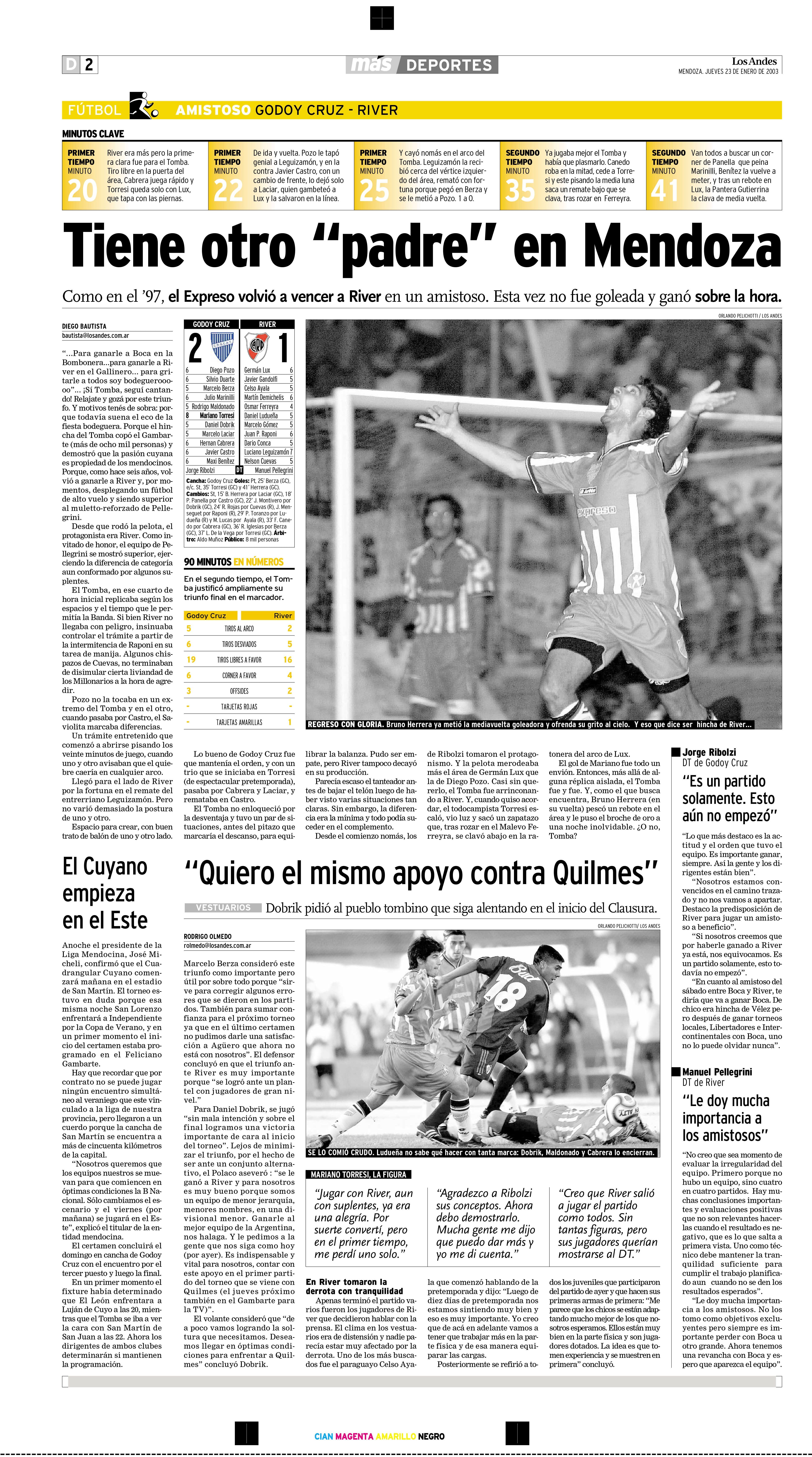 Godoy Cruz vs. River