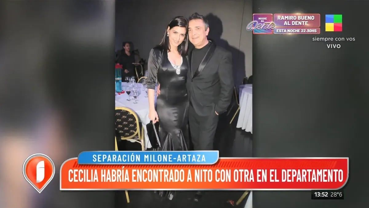 Las razones de la separación entre Nito Artaza y Ceclia Milone. / Archivo