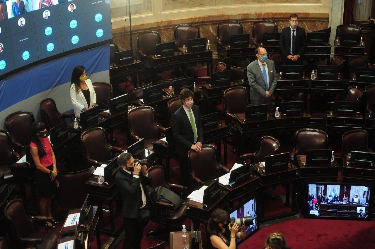 Se inició la maratónica sesión en el Senado para debatir la ley de aborto legal, aunque con poca presencialidad y la mayoría a distancia.