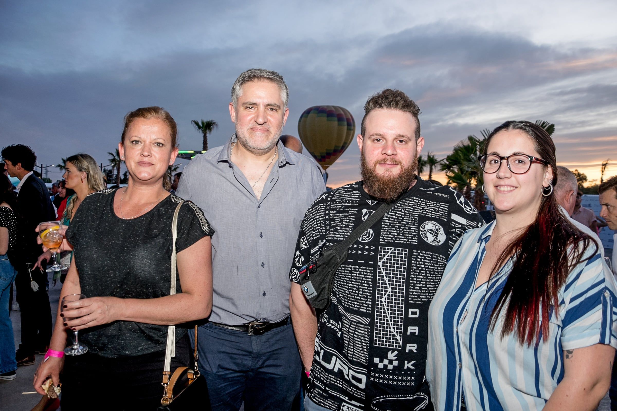 Eugenia Pascualeti, Federico García, Emiliano Putalivo y Florencia Cepedal