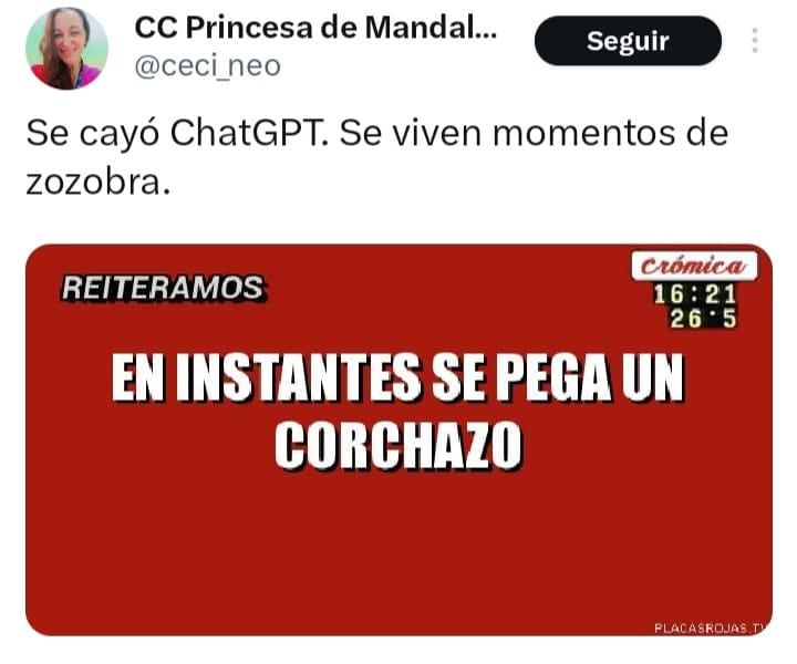 Los mejores memes de la caída de ChatGPT