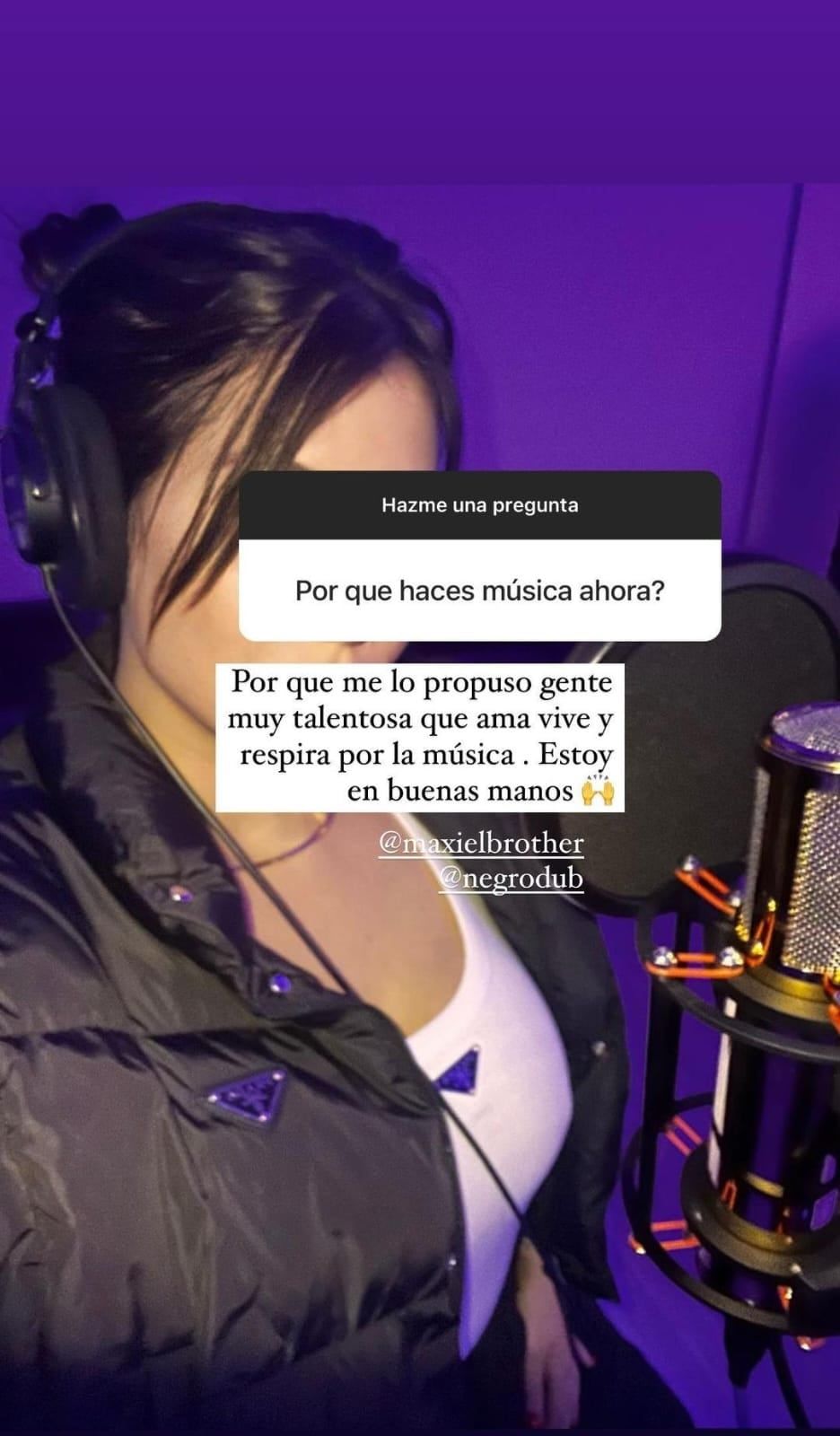 Esto dijo Wanda Nara sobre su carrera musical.
