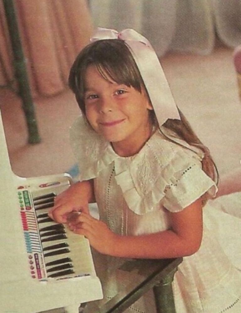 Charlotte Caniggia en su niñez