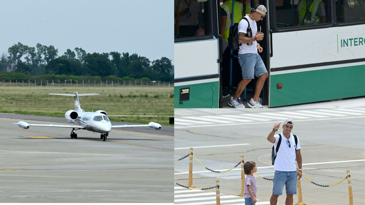 Luis Suárez y su familia ya está en Rosario para pasar la Navidad junto con Messi. / Foto: Télam