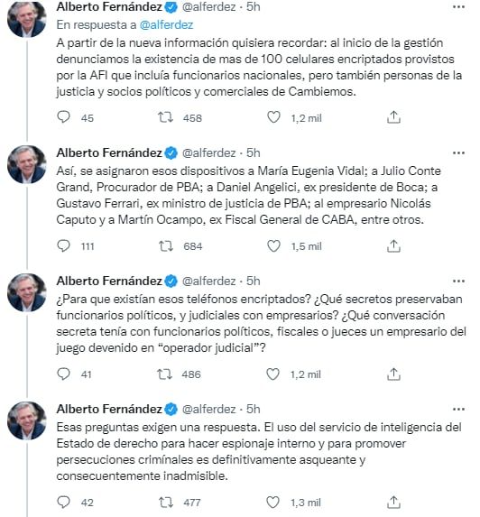Fernández se refirió a las presuntas operaciones de persecución de dirigentes sindicales.