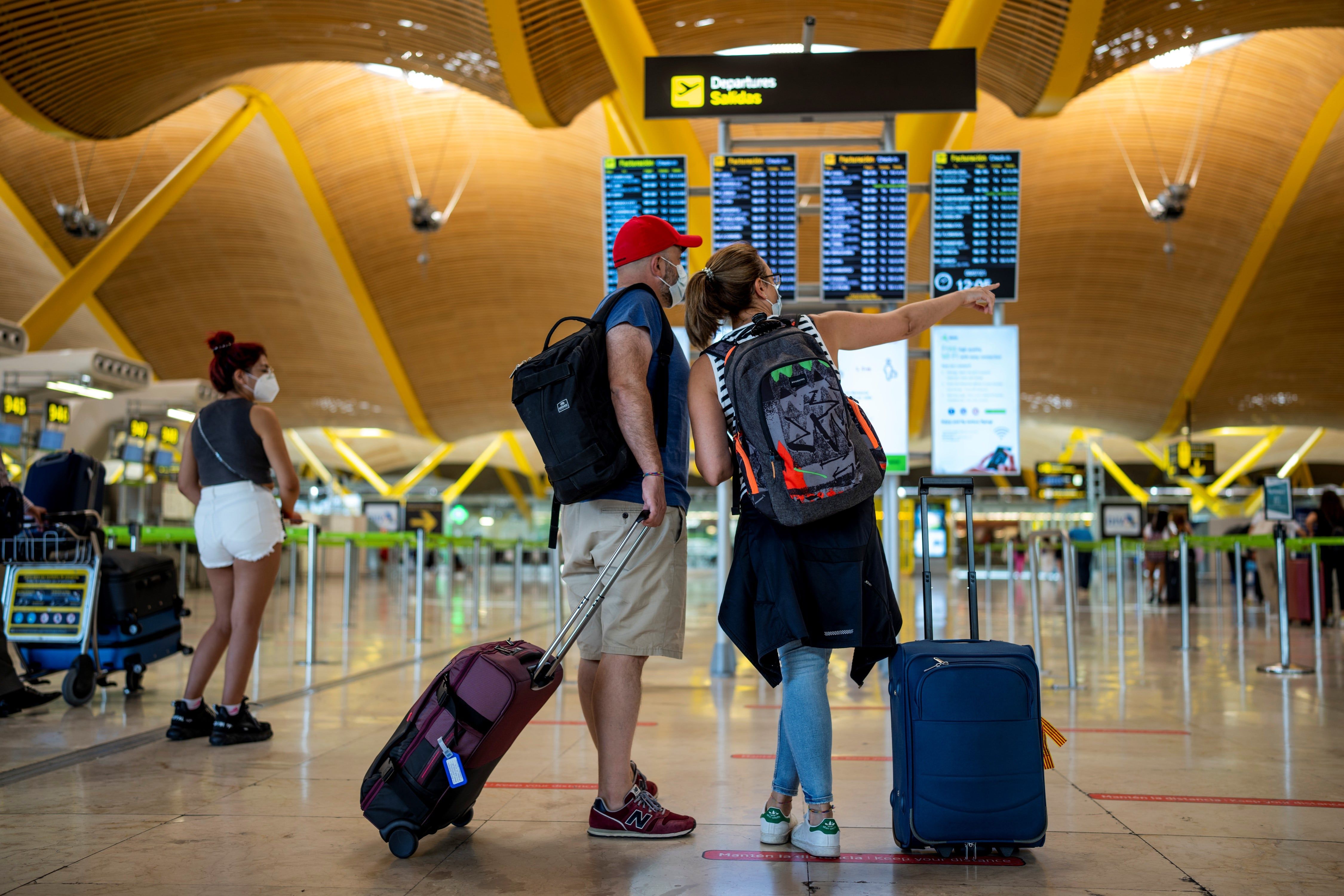 Aeropuerto internacional Adolfo Suárez-Barajas en Madrid. Foto: AP