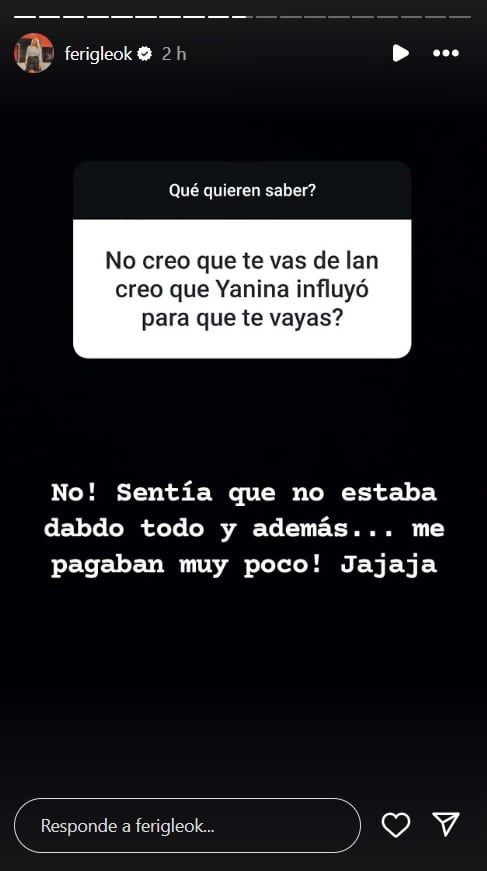Fernanda Iglesias ya no será más panelista de Ángel de Brito.