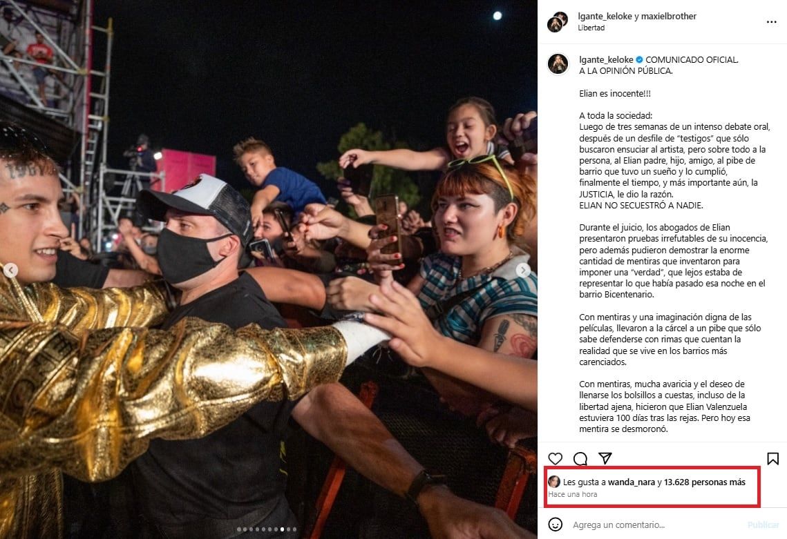 El picante comunicado de L-Gante y su productora.