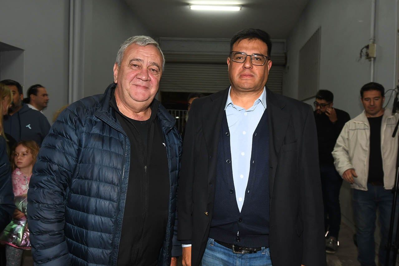 Rubén Miranda, exprecandidato a Intendente por el departamento de Las Heras junto a Rafael Moyano, exprecandidato a Intendente por Guaymallén
 Foto: José Gutierrez / Los Andes