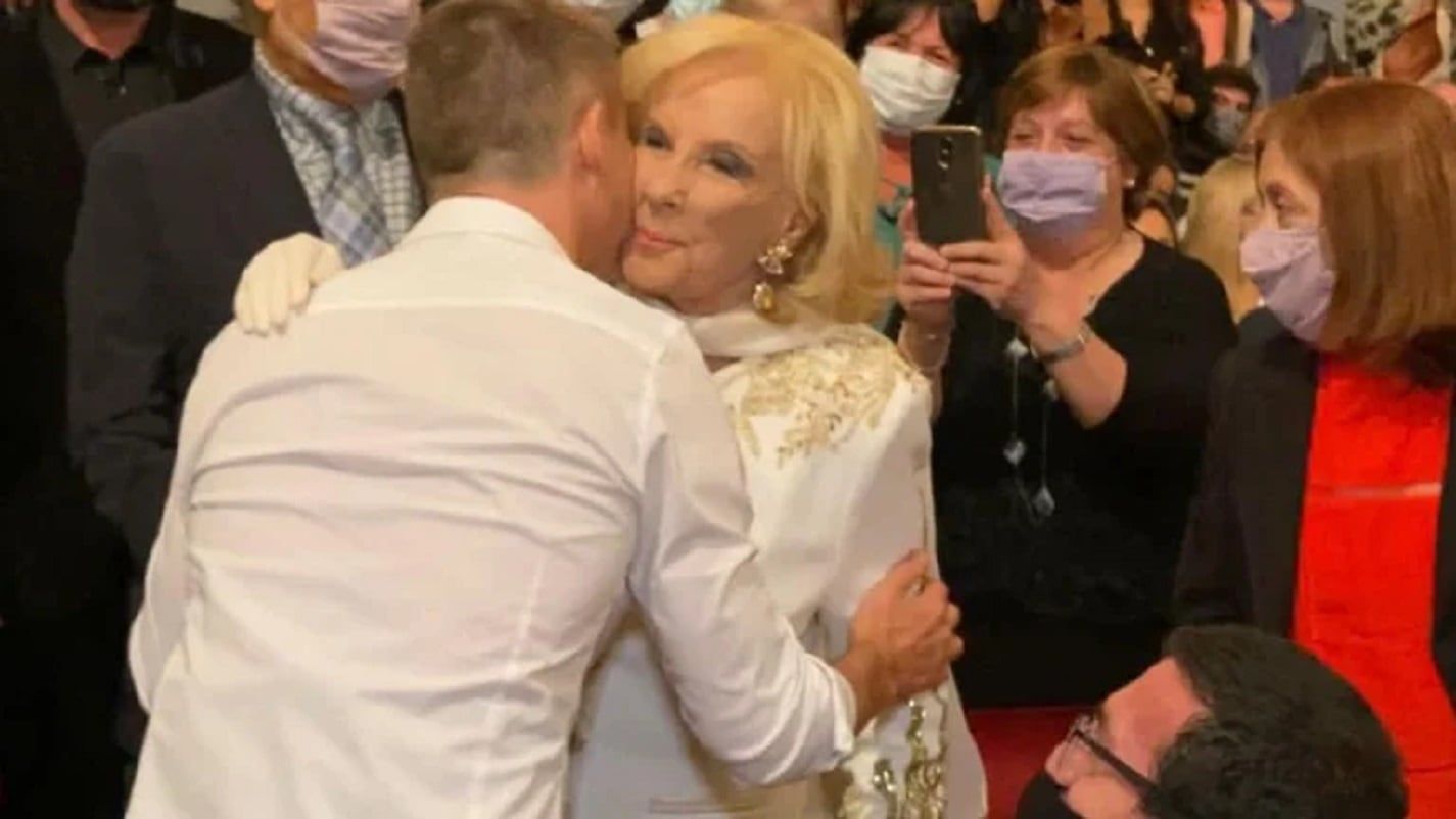 Mirtha Legrand fue al teatro a ver la obra de Adrián Suar y Diego Peretti (Gentileza)