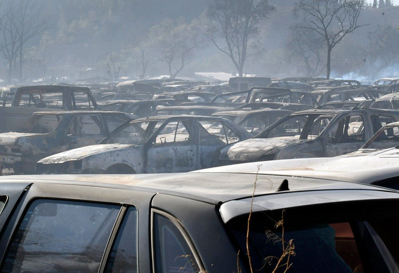 Incendio en San Agustín: si se confirma que fue intencional, los autores podrían recibir hasta 15 años de prisión. Foto: Orlando Pelichotti / Los Andes.
