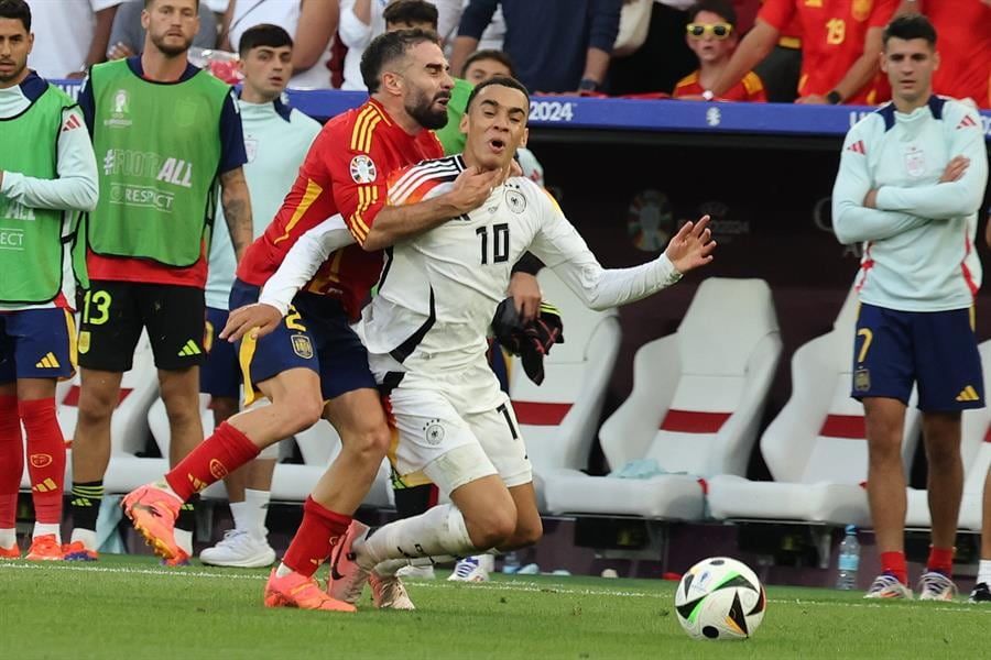 Dani Carvajal se fue expulsado y se perderá las semifinales.