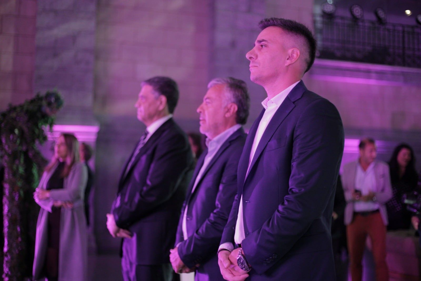 Calvente, junto a Cornejo y Macri en el acto de presentación de la Capital del Espumante.