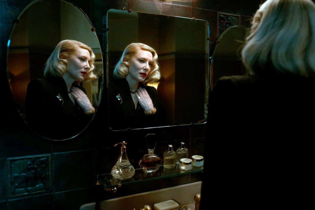 Cate Blanchett, una femme fatale al mejor estilo filme noir.