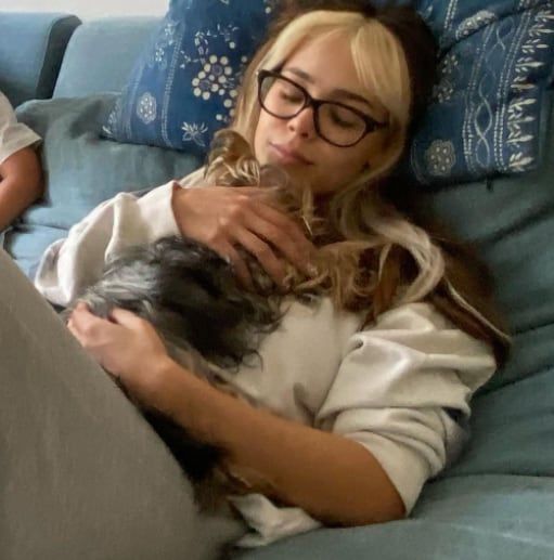 La cantante junto a Lu.