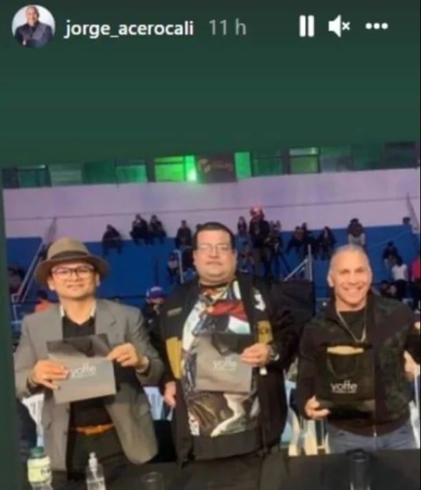 La última historia de Instagram de Jorge "Acero" Cali -