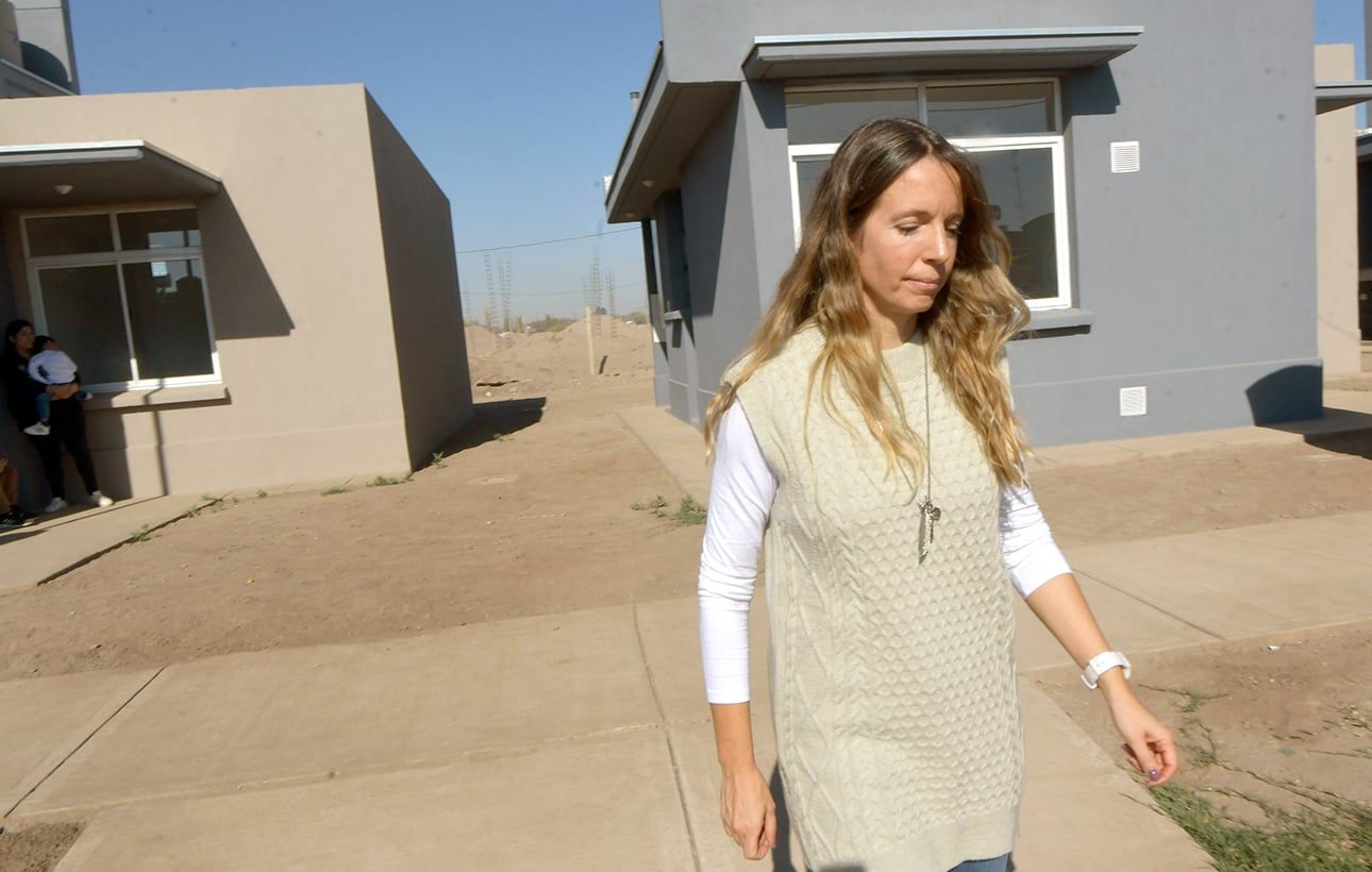 La titular del IPV, María Marta Ontanilla.
Foto: Orlando Pelichotti
