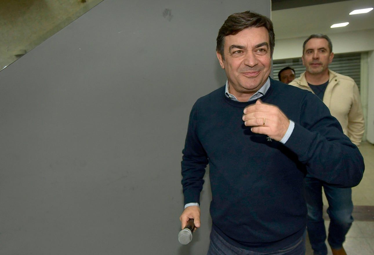 La Unión Mendocina fue segundo en las Elecciones 2023, en el búnker el candidato a gobernador Omar de Marchi
 
Foto: Orlando Pelichotti