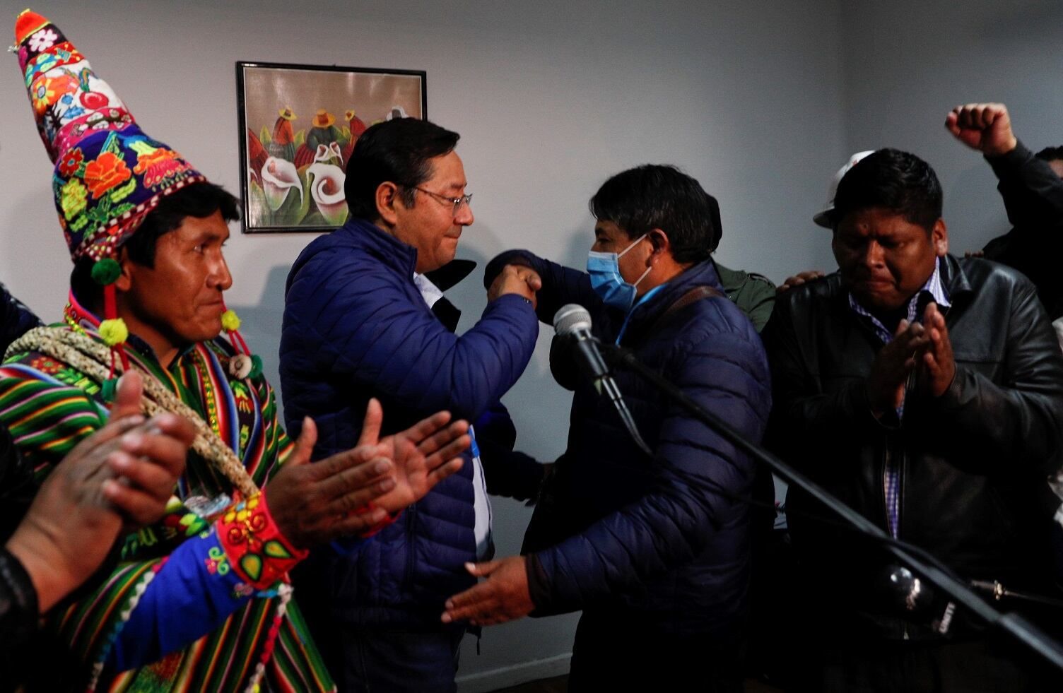 Luis Arce celebra triunfo en las urnas -