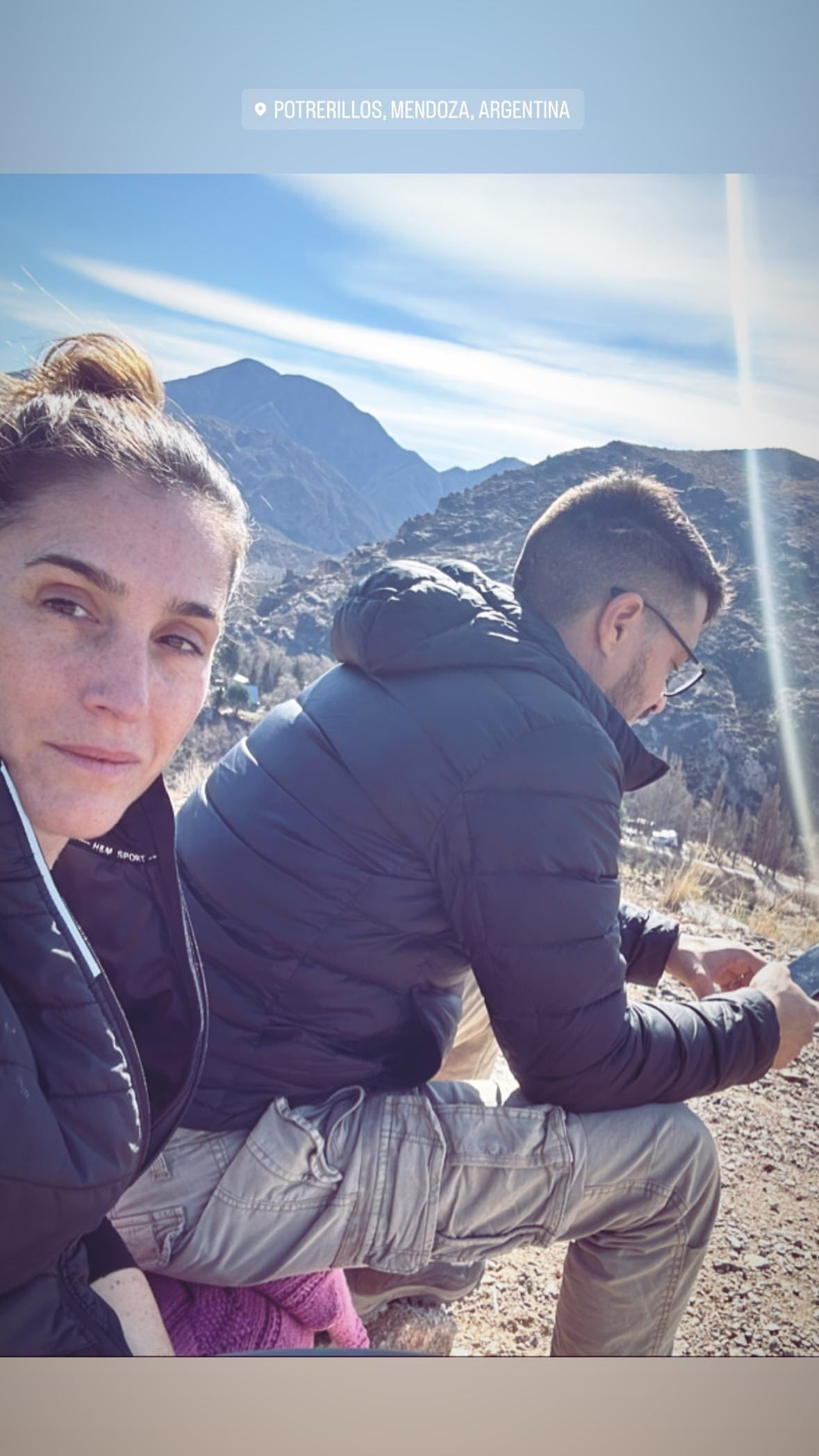 Soledad Pastorutti y Jeremías Audoglio en Mendoza.
