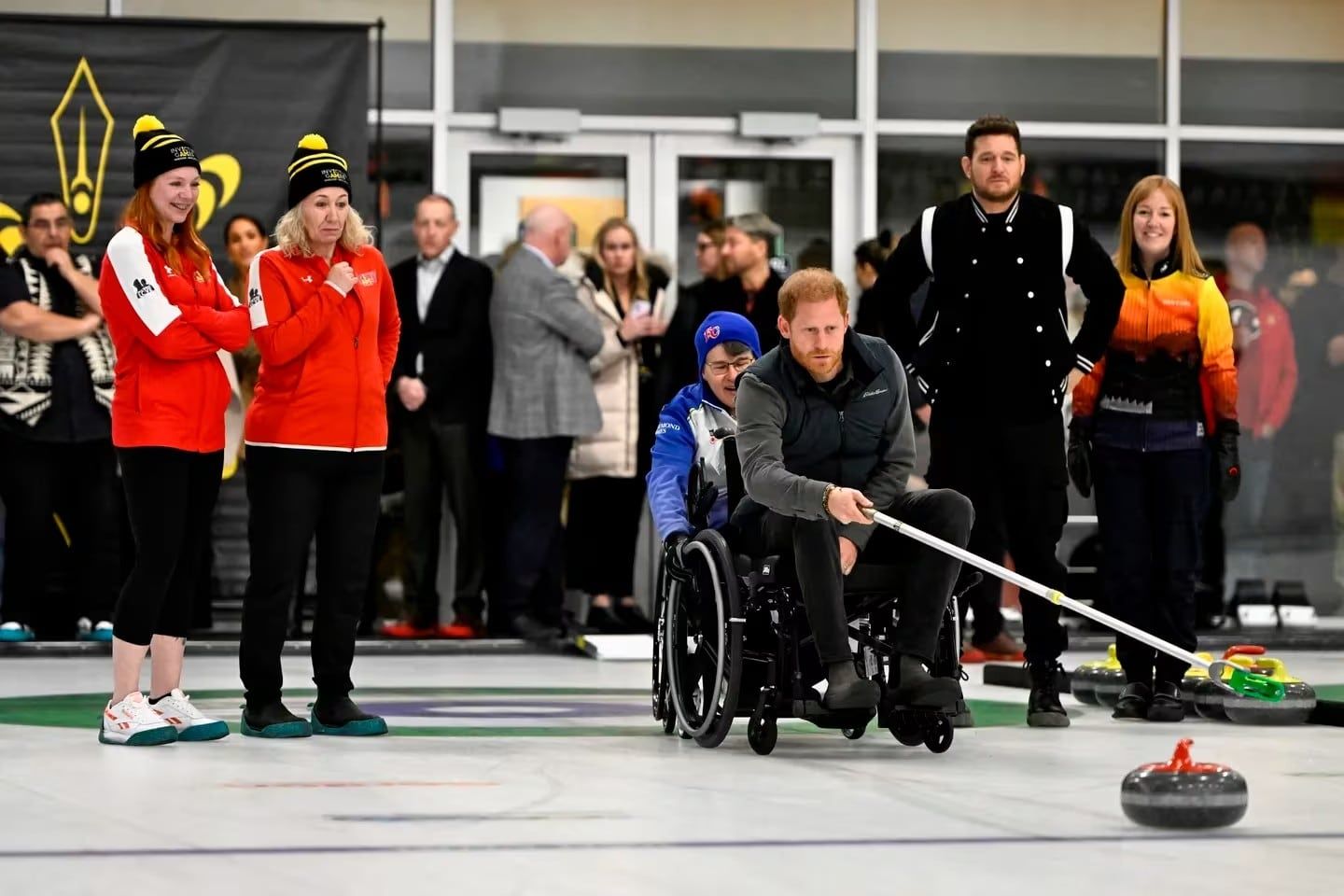 Todas las fotos de Luisana Lopilato y Michael Bublé junto a Harry y Meghan (REUTERS/Jennifer Gauthier)