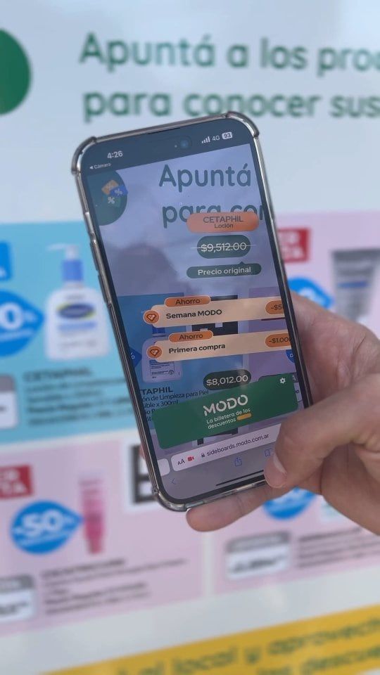 La devolución solo se hace pagando MODO y usando tarjeta de crédito de BBVA.