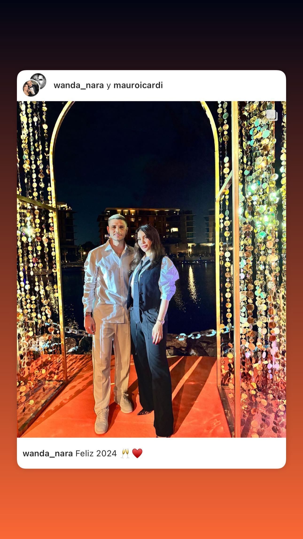 Así comenzó la empresaria el 2024.