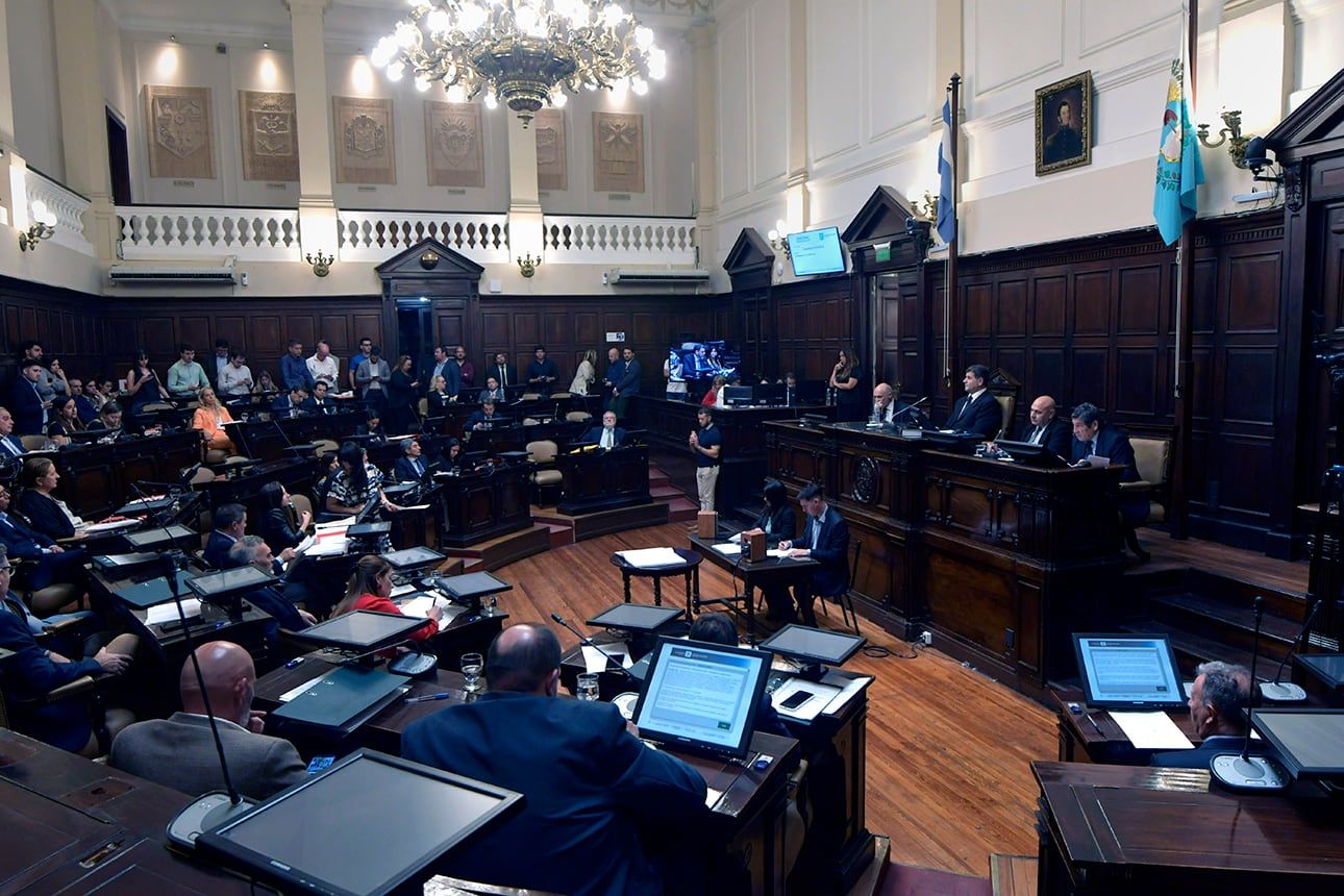 La Cámara de Senadores tuvo el debate de la Ley de Ministerios, que propone el gobierno electo de Alfredo CornejoEn la foto: MARTÍN KERCHNER TOMBA senador Foto: Orlando Pelichotti