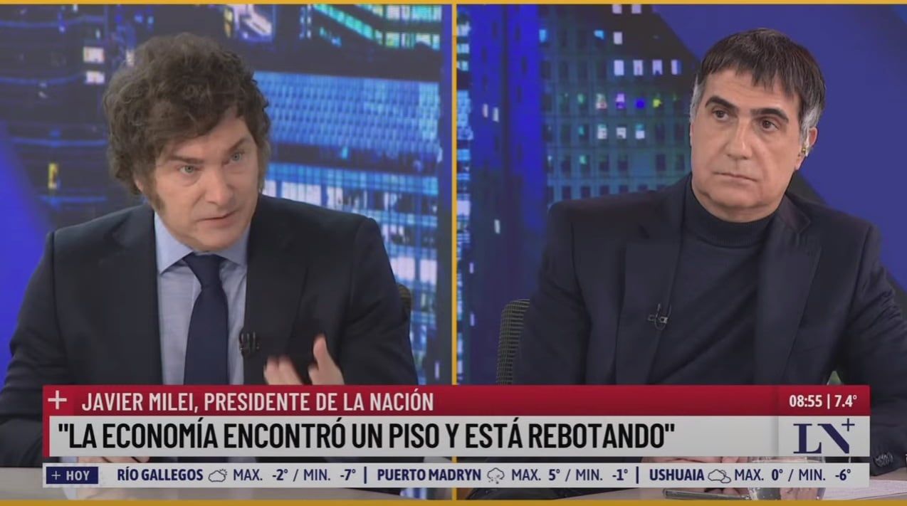 Milei en LN+