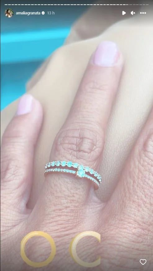 La primer story de Amalia luego de la propuesta de casamiento