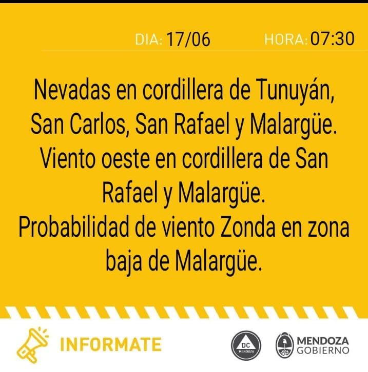 Alerta de Defensa Civil para hoy, lunes 17 de junio