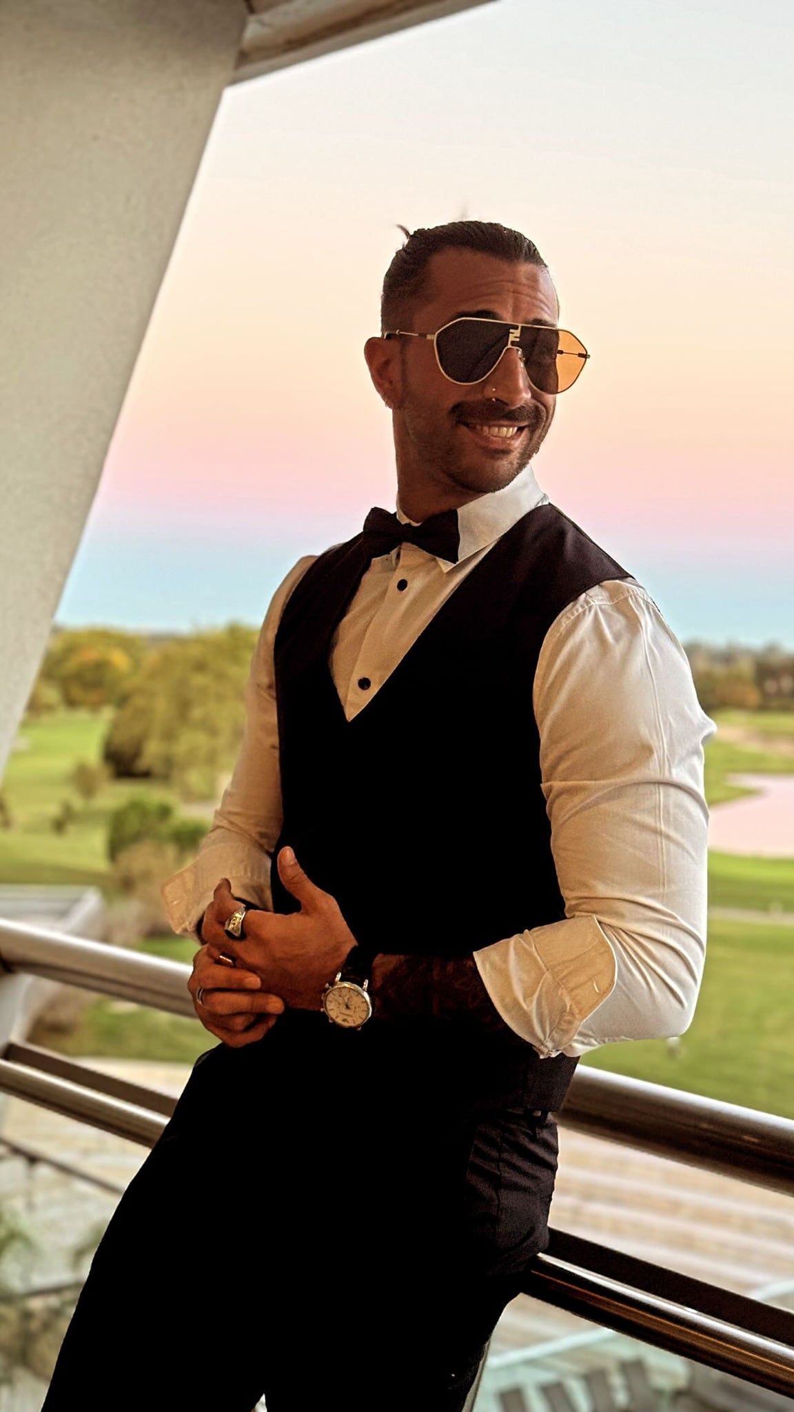 Lisandro Navarro de Gran Hermano asistió al casamiento de Carolina Amoroso y Guido Covini